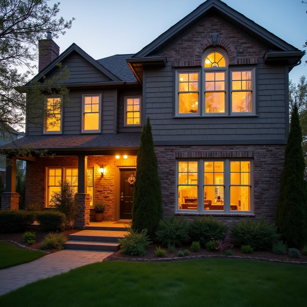 Beautiful home with sparkling clean windows